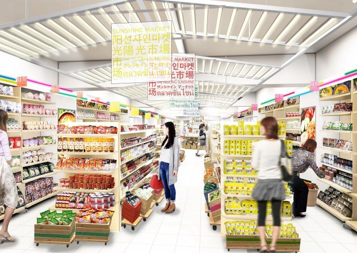 亜州太陽市場　店内イメージ